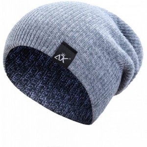 Skullies & Beanies Unisex Baggy Beanies Hip-hop Knitted Hat Solid Winter Keep Warm Slouchy Ski Cap - D - CR18L9SENXU $19.93