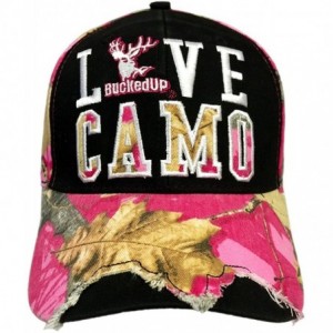 Baseball Caps Destroyed Love Camo Hat - CC12MQOSWTF $18.91