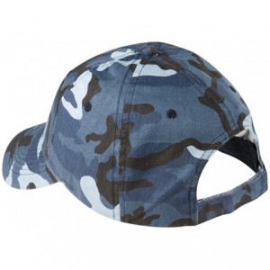 Baseball Caps Adjustable Camo Camouflage Cap Hat in - Navy Camo - CQ11SYW07DX $11.42