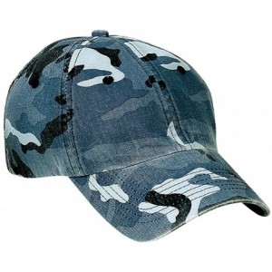 Baseball Caps Adjustable Camo Camouflage Cap Hat in - Navy Camo - CQ11SYW07DX $11.42