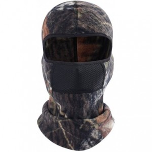 Balaclavas Camo Balaclava Fleece Hood with Neck Warmer Ski Face Mask with Air Net - Camo-14 - CF189S65HIG $12.97