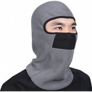 Balaclavas Camo Balaclava Fleece Hood with Neck Warmer Ski Face Mask with Air Net - Camo-14 - CF189S65HIG $12.97