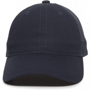 Baseball Caps Garment Washed Meshback Cap - True Navy - CN11TZOOY65 $10.32