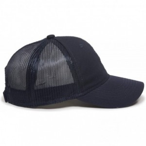 Baseball Caps Garment Washed Meshback Cap - True Navy - CN11TZOOY65 $10.32