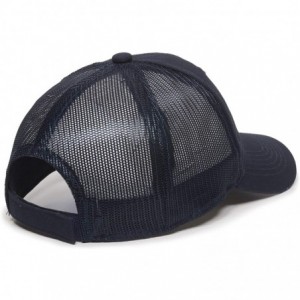 Baseball Caps Garment Washed Meshback Cap - True Navy - CN11TZOOY65 $10.32