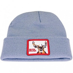 Skullies & Beanies Winter Watch Cap Warm Knit Beanie Skull Cap Embroiderey Hat for Men Women Kids - D-buck/Grey - CJ18XIDCIYT...