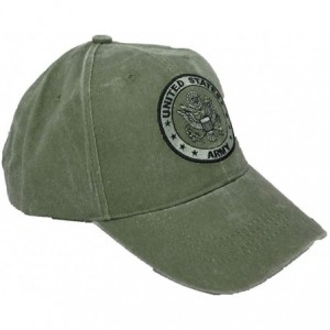 Baseball Caps U.S. Army Retired Baseball Cap with U.S. Flag on Side. OD Green - CK18NRO0H35 $14.20