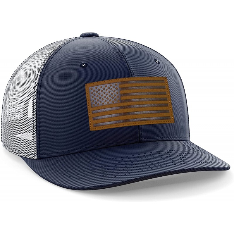 Baseball Caps American Flag USA Snapback Cap - Navy Blue - C518H5D7IMA $19.93