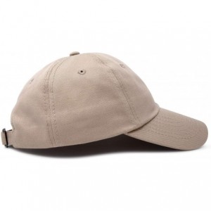 Baseball Caps Youth Childrens Cotton Cap Plain Hat Black Khaki Navy Pink Red White - Khaki - CU12N9NMW7E $8.66