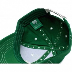 Baseball Caps Ireland Irish Leaf St Patricks Day Embroidered Hat Cap Green - CJ12HGFQ26T $11.88