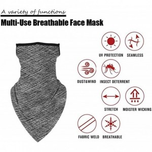 Balaclavas Bandana Face Mask with Ear Loops Women Men Neck Gaiter Motorcycle Summer Dust UV - 22 - CE198E2QIA3 $10.57