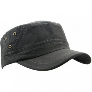 Baseball Caps Mens Cotton Baseball Twill Army Millitary Corps Running Sun Hat Cap Visor Hats - Dark Gray - CG12IOZ9FVJ $7.23