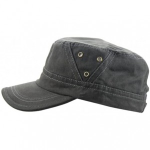 Baseball Caps Mens Cotton Baseball Twill Army Millitary Corps Running Sun Hat Cap Visor Hats - Dark Gray - CG12IOZ9FVJ $7.23