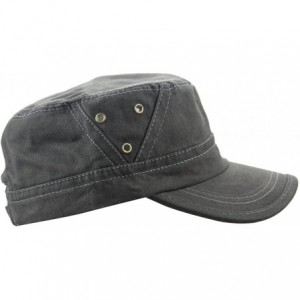 Baseball Caps Mens Cotton Baseball Twill Army Millitary Corps Running Sun Hat Cap Visor Hats - Dark Gray - CG12IOZ9FVJ $7.23