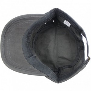 Baseball Caps Mens Cotton Baseball Twill Army Millitary Corps Running Sun Hat Cap Visor Hats - Dark Gray - CG12IOZ9FVJ $7.23