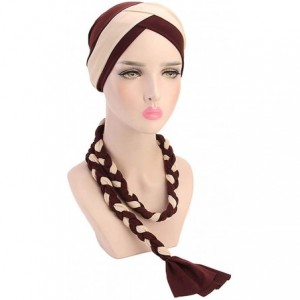 Skullies & Beanies Turban Hat Chemo Cap Beanie Skullies Sport Hair Wrap Yoga Head wrap for Women - 4 - C718ZM5E8H6 $10.44