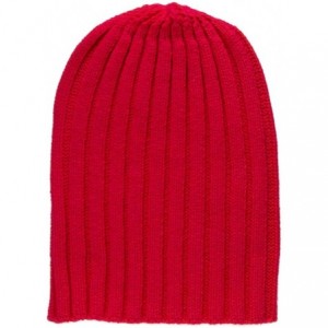 Skullies & Beanies Winter Ribbed Pocket Beanies - Red - C211P5L1BBX $8.07