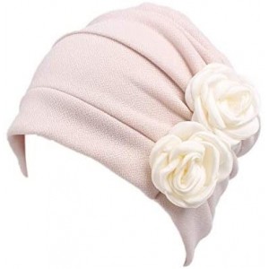 Skullies & Beanies Women Vintage Silky Turbans Bonnet Elastic Wide Band Multifunction Printing Hat Chemo Hair Loss Cap - A-3 ...