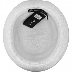Fedoras Summer Bowler Hat - White - CP12GXQBAS1 $23.47