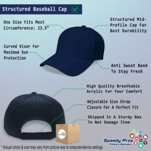 Baseball Caps Custom Baseball Cap Yo Amo Maracaibo Spanish Embroidery Dad Hats for Men & Women - Navy - CS18ANKYDTU $15.72