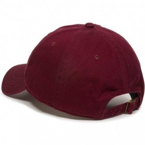 Baseball Caps Crying Cat Baseball Cap Embroidered Cotton Adjustable Dad Hat - Burgundy - CE18AEIE3KT $15.84