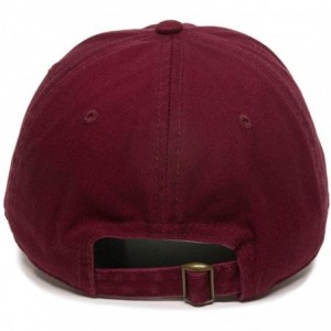 Baseball Caps Crying Cat Baseball Cap Embroidered Cotton Adjustable Dad Hat - Burgundy - CE18AEIE3KT $15.84
