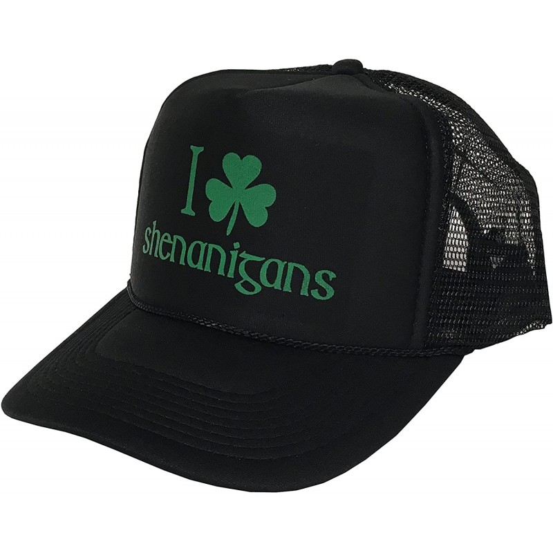 Baseball Caps I Shamrock Shenanigans- St Patrick's Day Campaign Adjustable Unisex Hat Cap (Black) - CB12O812WYH $14.32