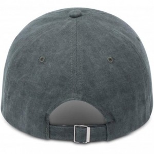 Skullies & Beanies Washed Baseball Adjustable Distressed Classic - Forest Green - CU18SSZ2467 $11.84