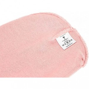 Skullies & Beanies Short Cuffless Beanies - Pink - CH12MH0FAYR $8.27