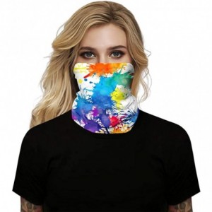 Balaclavas Bandana Face Mask Neck Gaiter- Dust Wind UV Protection Vivid 3D Mouth Cover for Women Men - Oil Paint 4 - C3197T05...