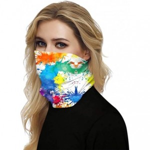 Balaclavas Bandana Face Mask Neck Gaiter- Dust Wind UV Protection Vivid 3D Mouth Cover for Women Men - Oil Paint 4 - C3197T05...