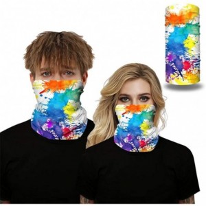 Balaclavas Bandana Face Mask Neck Gaiter- Dust Wind UV Protection Vivid 3D Mouth Cover for Women Men - Oil Paint 4 - C3197T05...