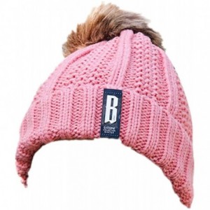 Skullies & Beanies Wool Hats for Women Winter Womens Slouchy Beanie Hat Knit Warm Snow Ski Skull Cap - Pink - CF1926USIQR $7.48