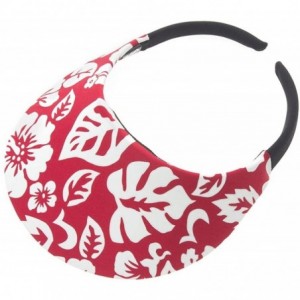 Visors Midsize Print Visor - Hawaiian Print - CN12E3BEBSP $10.85