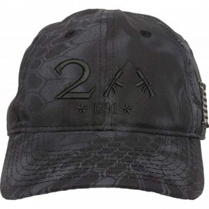 Baseball Caps Only 2nd Amendment 1791 AR15 Guns Right Freedom Embroidered One Size Fits All Structured Hats - Tac Black/Black...