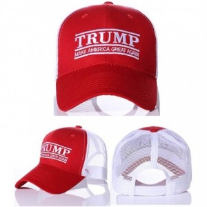 Baseball Caps Trump 2020 Keep America Great Campaign Embroidered USA KAG Hat - Baseball Trucker Mesh Back Cap - Maga-mesh-red...