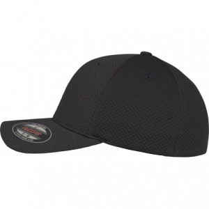 Baseball Caps Men's 3D Hexagon Jersey Cap - Black - C1187264LWZ $23.75