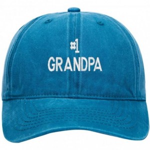 Baseball Caps Custom Embroidered Baseball Hat-Personalized Hat-Trucker Cap for Men/Women(Black) - Retro Blue - CF18H840IRC $1...
