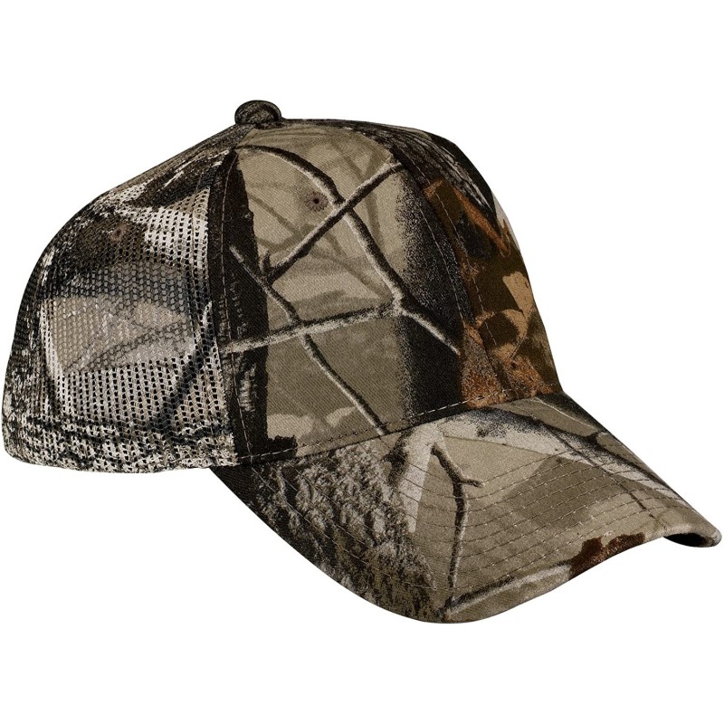 Baseball Caps Pro Camouflage Series Cap with Mesh Back OSFA Realtree Hardwoods - C8183IIMQK9 $11.97