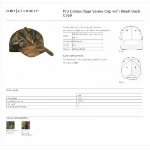 Baseball Caps Pro Camouflage Series Cap with Mesh Back OSFA Realtree Hardwoods - C8183IIMQK9 $11.97