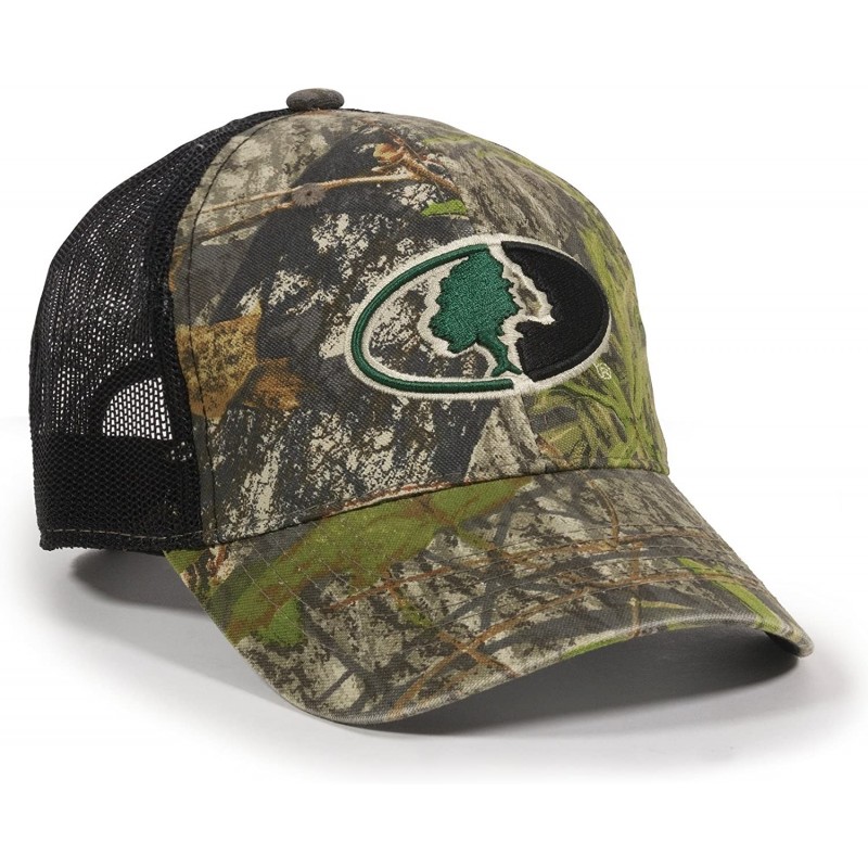 Baseball Caps Mossy Oak Camouflage mesh Back Cap - Mossy Oak Obsession/Black - CM189NOYKWQ $10.91