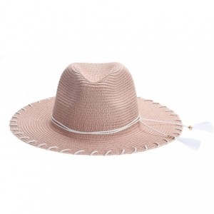 Sun Hats Beach Sun Hat Summer Fashion Lady European Sun-Proof Seaside Tassel Caps - C - CK182I8N8DS $12.07