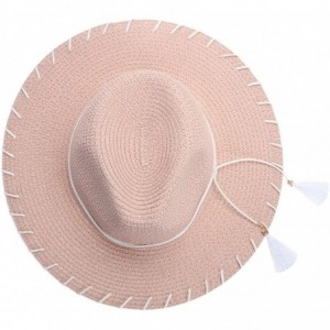 Sun Hats Beach Sun Hat Summer Fashion Lady European Sun-Proof Seaside Tassel Caps - C - CK182I8N8DS $12.07