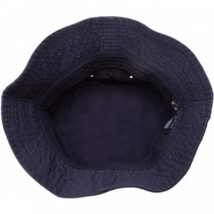 Bucket Hats 100% Cotton Bucket Hat for Men- Women- Kids - Summer Cap Fishing Hat - Navy Blue - C918DOCG34Y $13.45