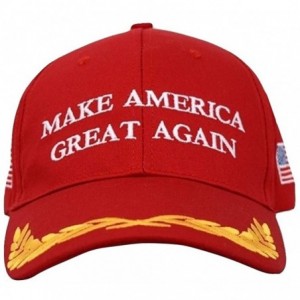 Baseball Caps Make America Great Again Donald Trump MAGA Baseball Cap Hat - Red Flag Olive Branch - CI12JLABJ1T $17.57