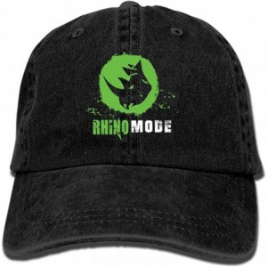 Cowboy Hats Rino Mode Vintage Adjustable Jean Cap Gym Caps for Adult - Rino Mode1 - C918S44G0NW $19.92