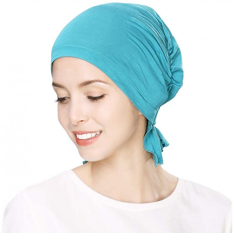 Skullies & Beanies Soft Chemo Caps Turbans Sleep Hat for Women Head Wraps Cancer Headwear Beanies Patient Hairloss 55-60cm - ...