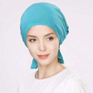 Skullies & Beanies Soft Chemo Caps Turbans Sleep Hat for Women Head Wraps Cancer Headwear Beanies Patient Hairloss 55-60cm - ...