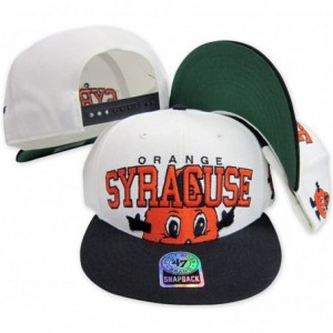 Baseball Caps Syracuse Orangemen Two Tone Big Logo Plastic Snapback Adjustable Plastic Snap Back Hat/Cap - C41169M63I3 $62.81