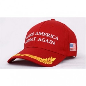 Baseball Caps Make America Great Again Donald Trump MAGA Baseball Cap Hat - Red Flag Olive Branch - CI12JLABJ1T $11.10